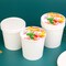 25 Pcs Paper Soup Cups with Lids, Disposable Soup Cups, Ice Cream Containers, White Disposable Soup Containers White for Hot or Cold Soup
